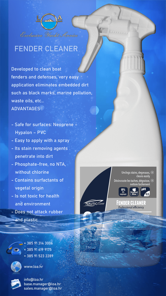03 FENDER CLEANER / Loa Exclusive Yacht Service
