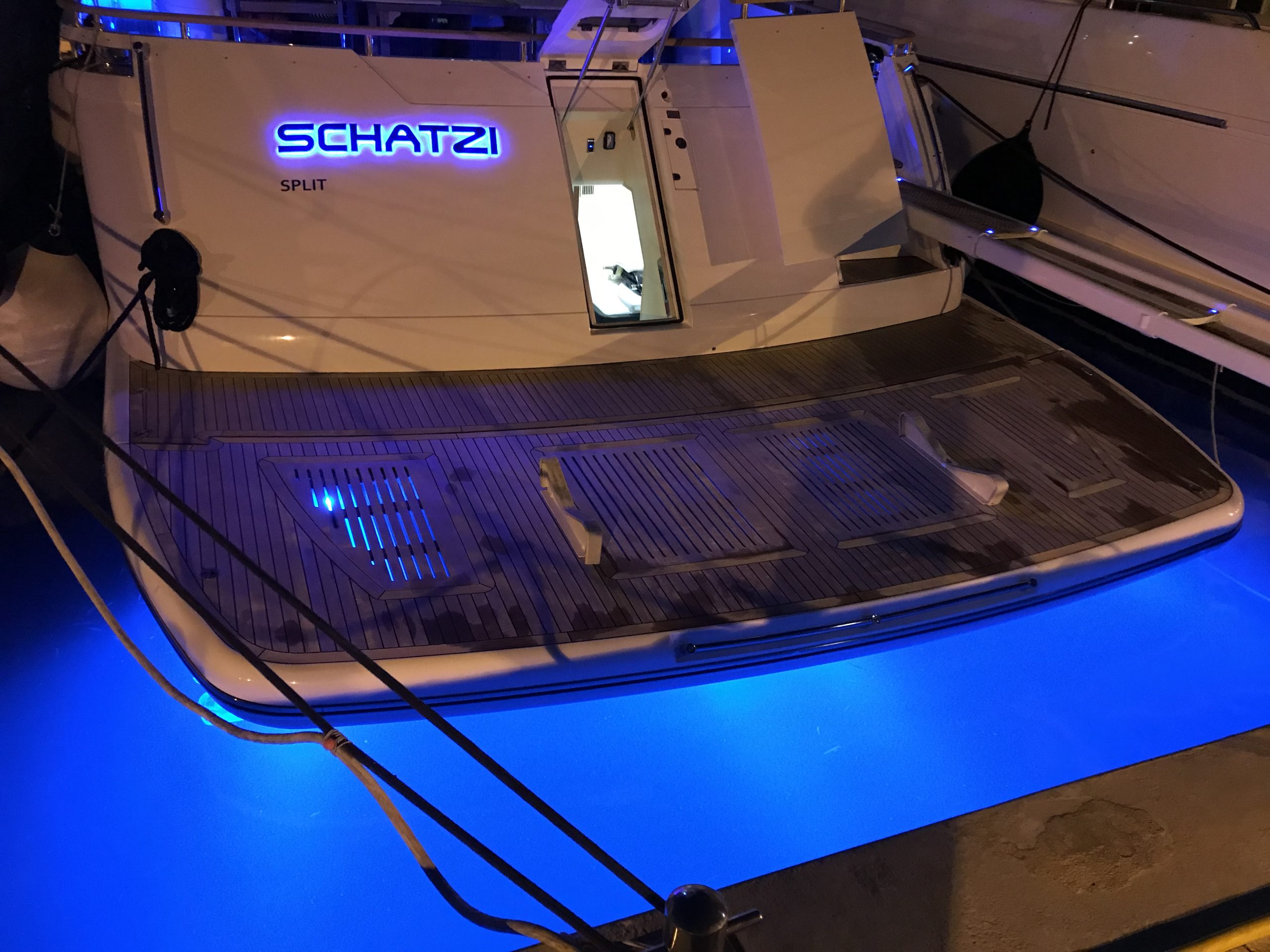 Aqualuma blue underwater lights
