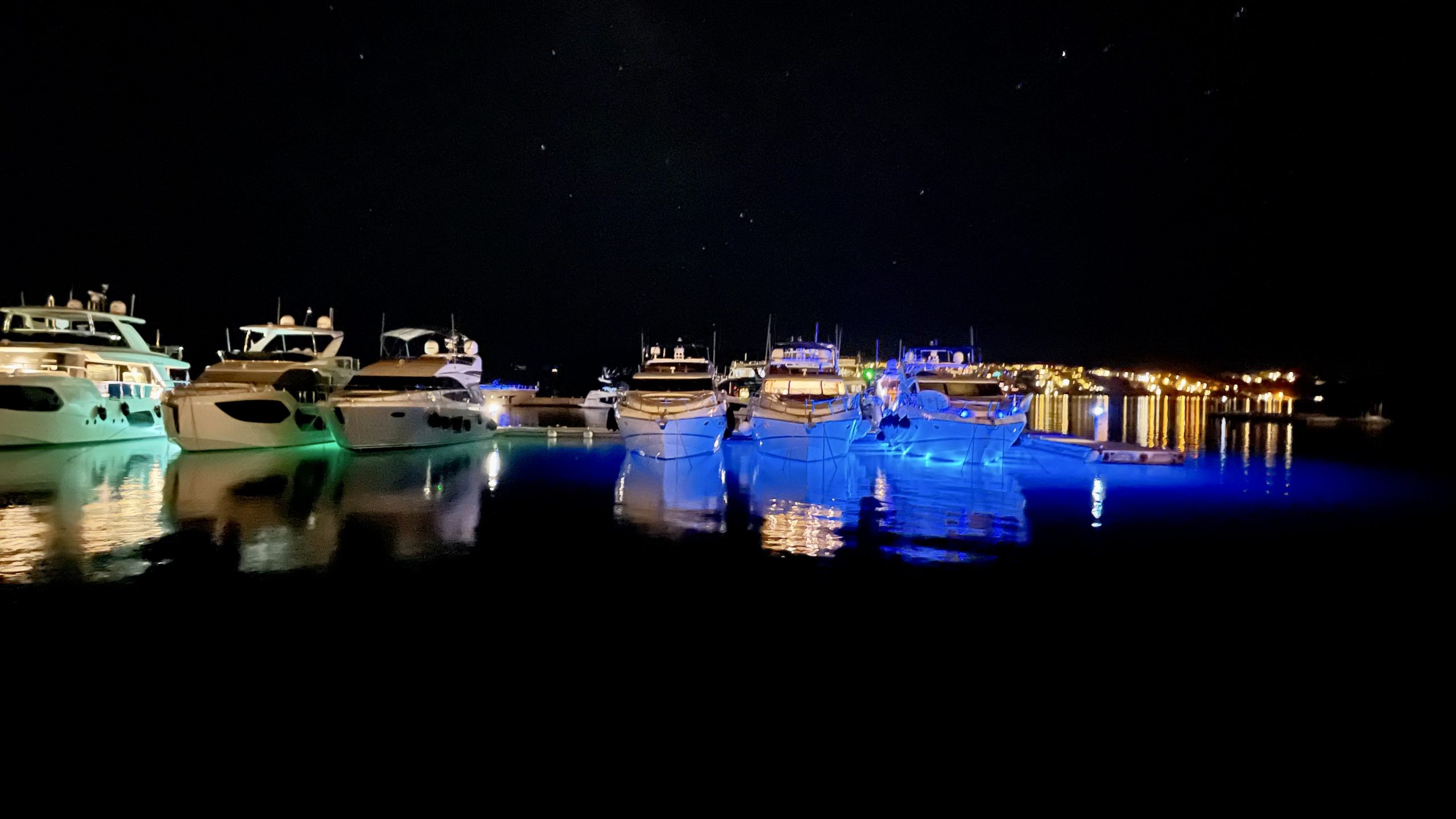Aqualuma blue underwater lights