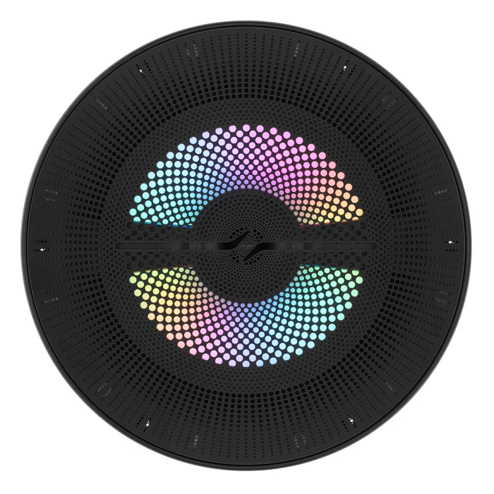 NXL-LXY8 Luxury 8” 2-Way Marine Coaxial Speaker with Digital LED Lights and Flush Magnetic Mount Grille | 175W RMS 4-Ohm - Image 2