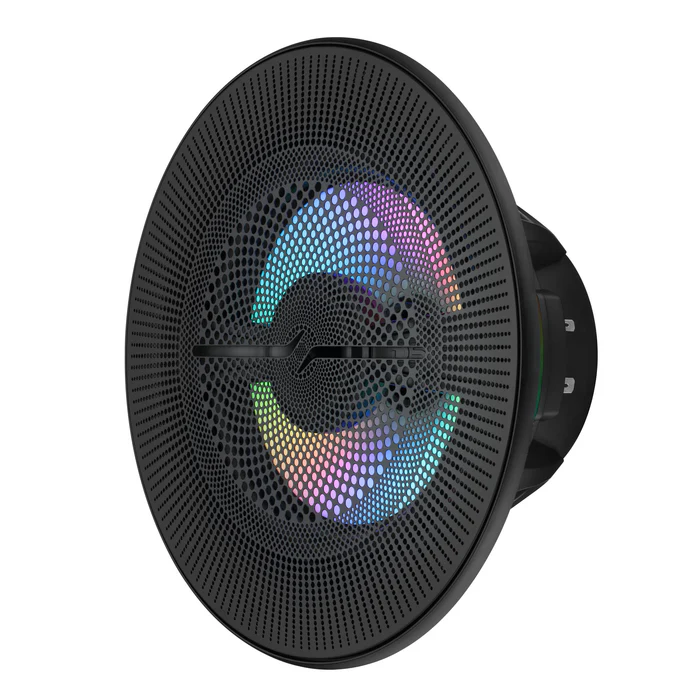 NXL-LXY8 Luxury 8” 2-Way Marine Coaxial Speaker with Digital LED Lights and Flush Magnetic Mount Grille | 175W RMS 4-Ohm - Image 3